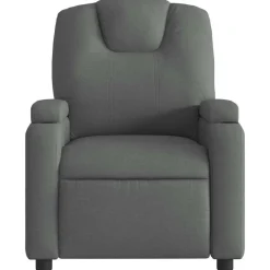 vidaXL Sillón reclinable eléctrico de tela Gris oscuro Sale