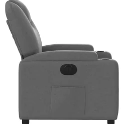 vidaXL Sillón reclinable eléctrico de tela Gris oscuro Sale
