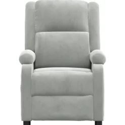 vidaXL Sillas-Sillón reclinable eléctrico de terciopelo