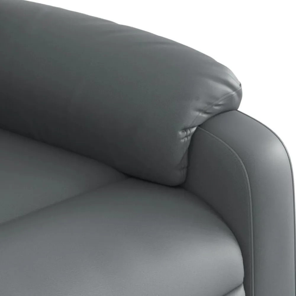 vidaXL Sillón reclinable eléctrico de cuero sintético Gris Online