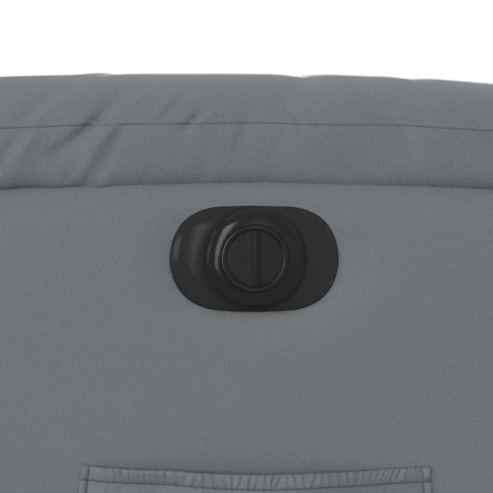 vidaXL Sillón reclinable eléctrico de cuero sintético Gris Online