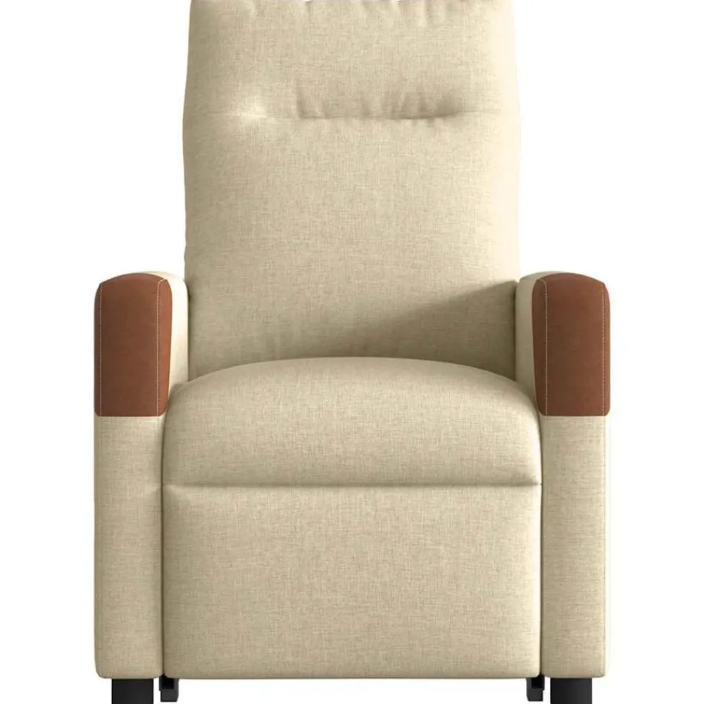 vidaXL Sillas-Sillón reclinable elevable de tela color