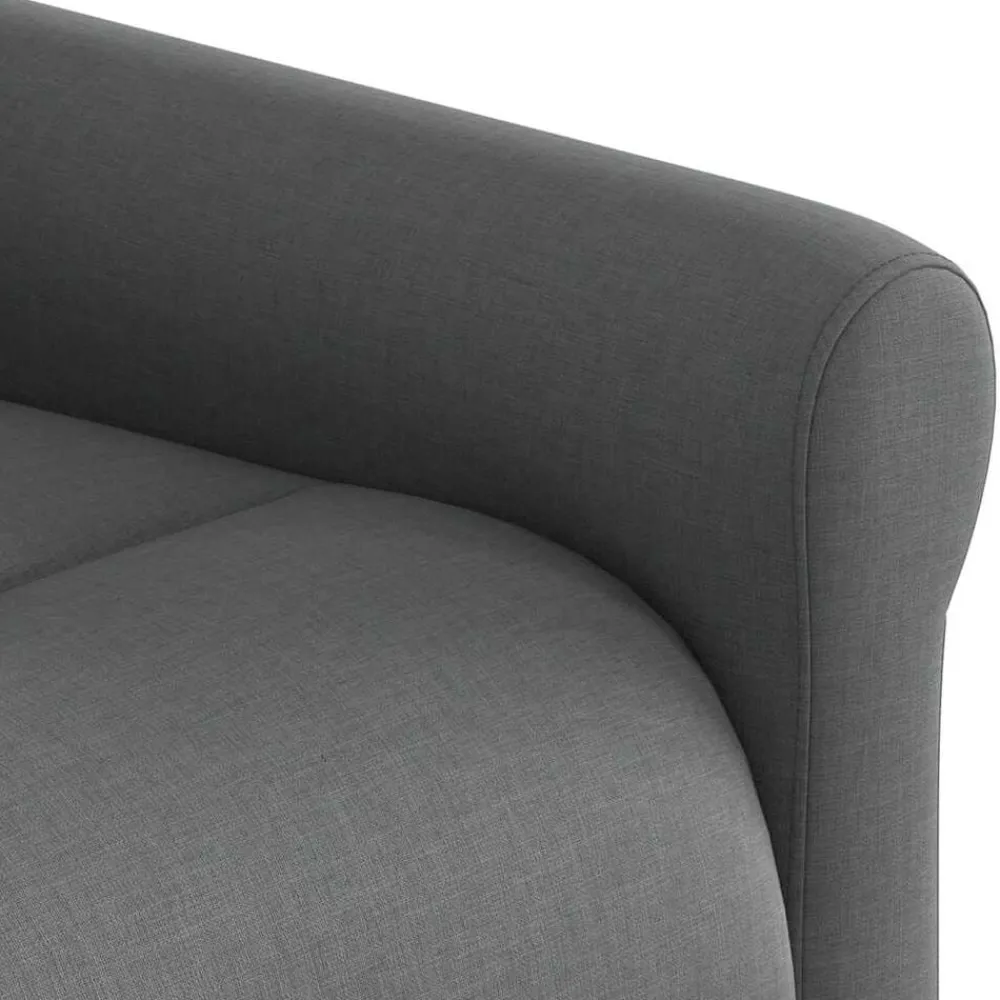 vidaXL Sillón reclinable eléctrico de tela Gris oscuro Sale