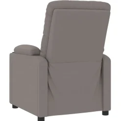 vidaXL Sillas-Sillón reclinable eléctrico tela gris