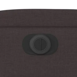vidaXL Sillón reclinable eléctrico tela marrón oscuro Marrón oscuro Best