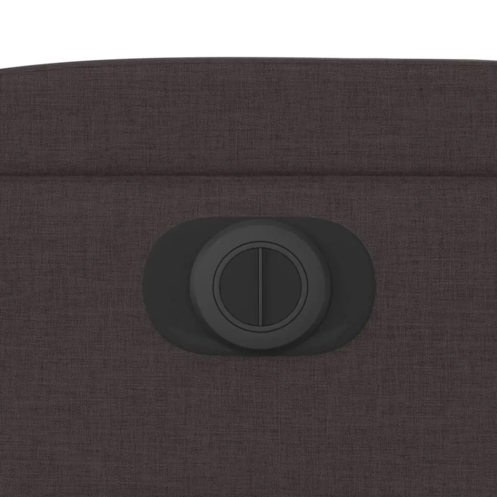 vidaXL Sillón reclinable eléctrico tela marrón oscuro Marrón oscuro Best