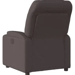 vidaXL Sillón reclinable eléctrico tela marrón oscuro Marrón oscuro Best