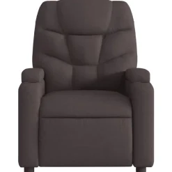 vidaXL Sillón reclinable eléctrico tela marrón oscuro Marrón oscuro Best