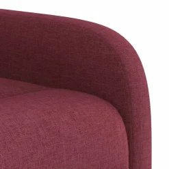 vidaXL Sillón reclinable elevable tela rojo tinto Rojo vino tinto Online
