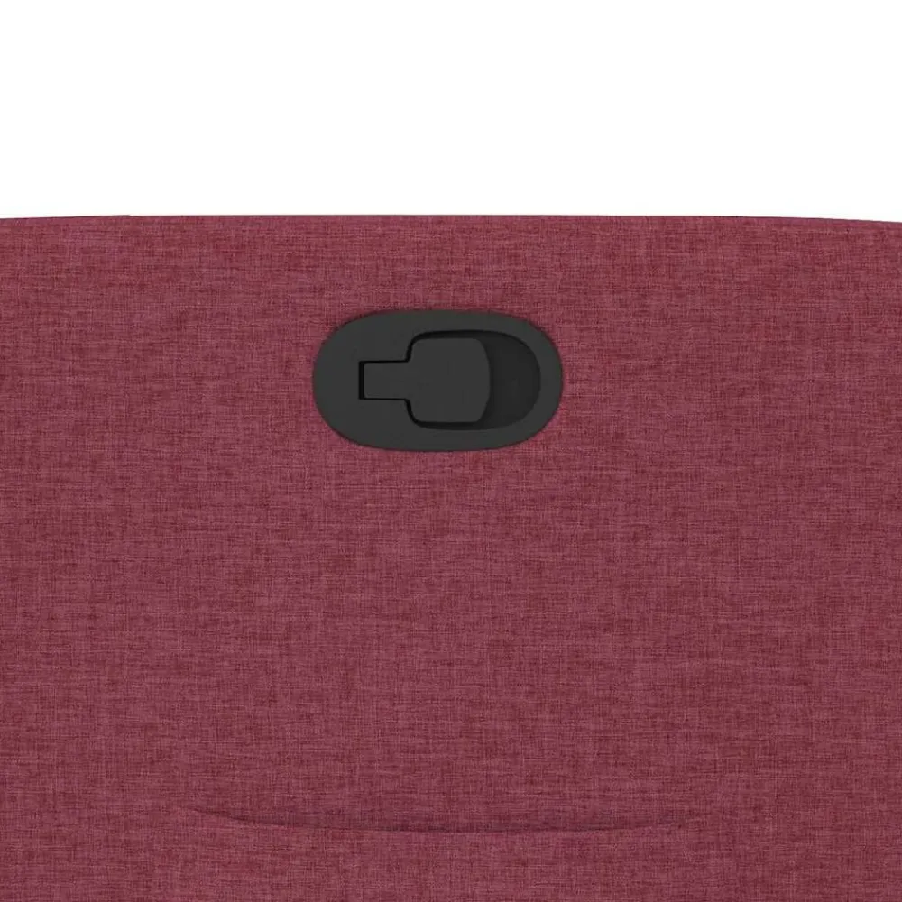vidaXL Sillón reclinable elevable tela rojo tinto Rojo vino tinto Online