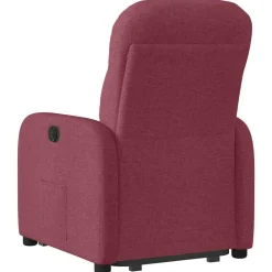 vidaXL Sillón reclinable elevable tela rojo tinto Rojo vino tinto Online