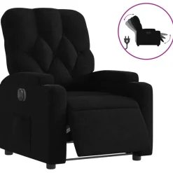 vidaXL Sillas-Sillón reclinable eléctrico de tela