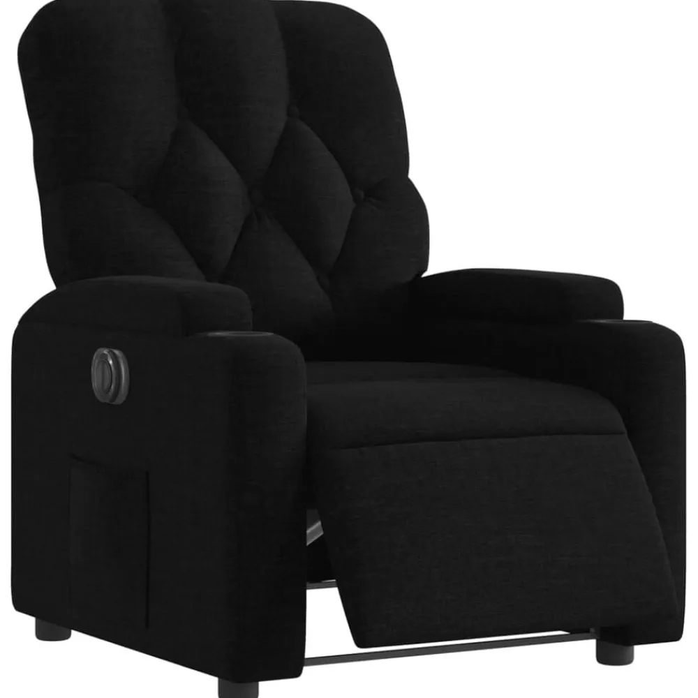 vidaXL Sillas-Sillón reclinable eléctrico de tela