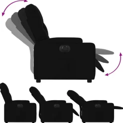 vidaXL Sillas-Sillón reclinable eléctrico de tela
