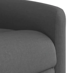 vidaXL Sillón reclinable eléctrico de tela Gris oscuro Outlet