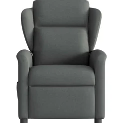 vidaXL Sillón reclinable eléctrico de tela Gris oscuro Outlet