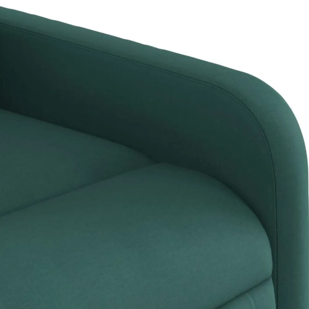 vidaXL Sillón reclinable eléctrico tela Verde oscuro Online