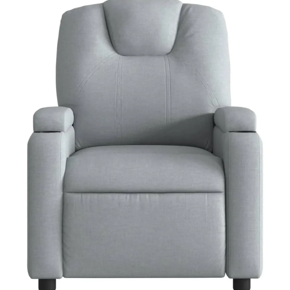 vidaXL Sillas-Sillón reclinable eléctrico tela