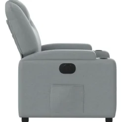 vidaXL Sillas-Sillón reclinable eléctrico tela