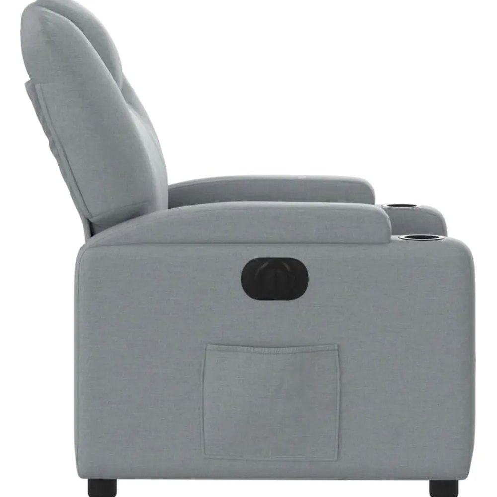 vidaXL Sillas-Sillón reclinable eléctrico tela