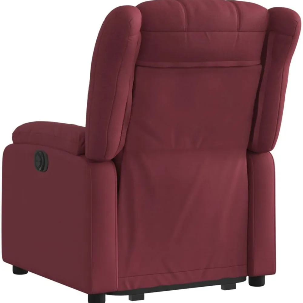 vidaXL Sillón reclinable elevable tela rojo tinto Rojo vino tinto Hot