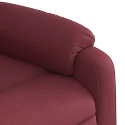 vidaXL Sillón reclinable elevable tela rojo tinto Rojo vino tinto Hot