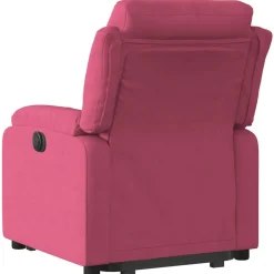 vidaXL Sillón reclinable elevable terciopelo rojo tinto Rojo vino tinto Outlet