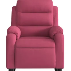 vidaXL Sillón reclinable elevable terciopelo rojo tinto Rojo vino tinto Outlet