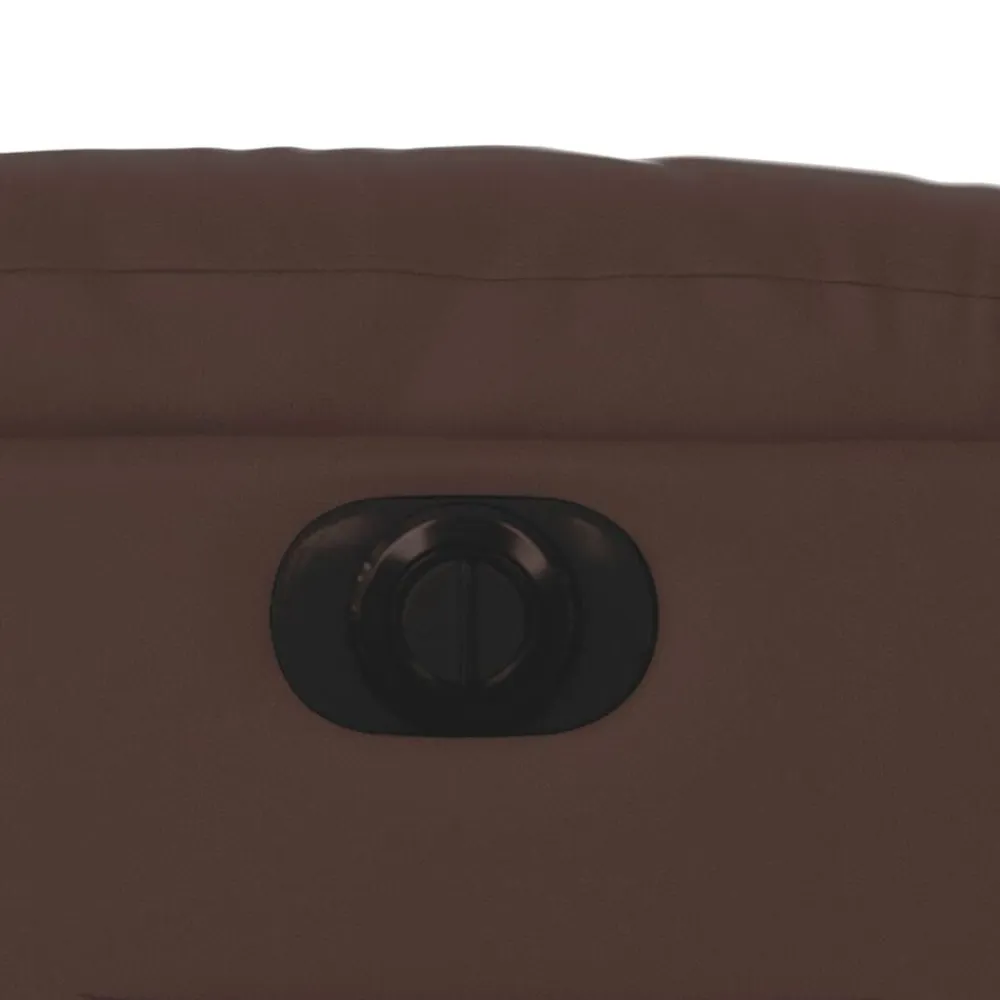 vidaXL Sillas-Sillón reclinable eléctrico de cuero sintético marrón
