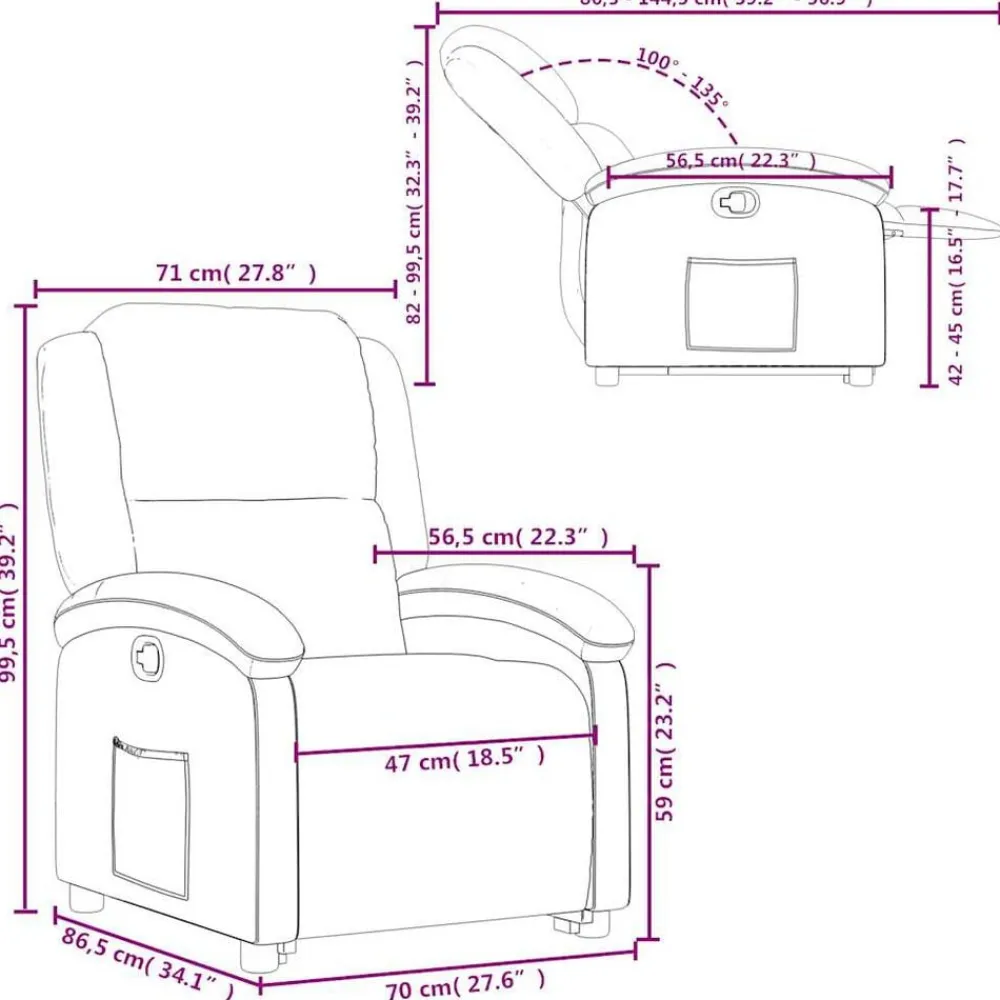 vidaXL Sillón reclinable elevable terciopelo Verde oscuro Best
