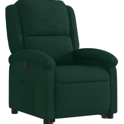 vidaXL Sillón reclinable elevable terciopelo Verde oscuro Best
