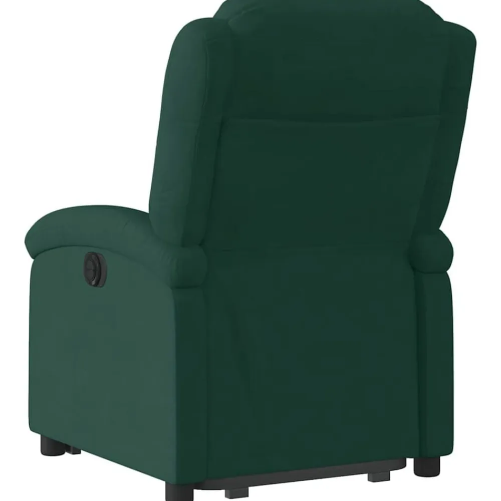 vidaXL Sillón reclinable elevable terciopelo Verde oscuro Best