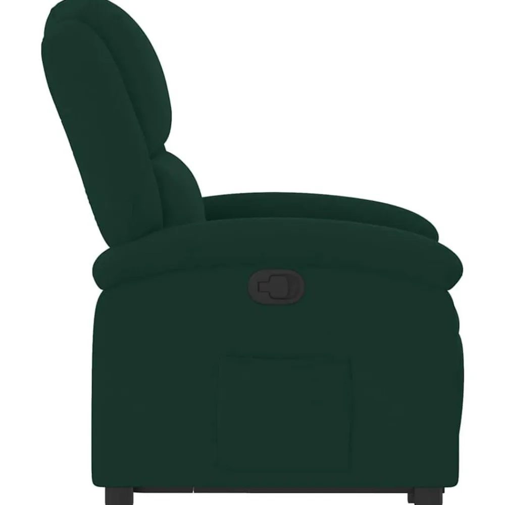 vidaXL Sillón reclinable elevable terciopelo Verde oscuro Best