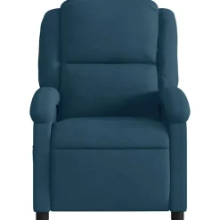 vidaXL Sillón reclinable eléctrico terciopelo Azul Clearance