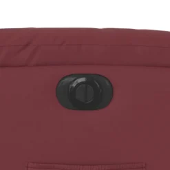 vidaXL Sillas-Sillón reclinable eléctrico de cuero sintético rojo tinto