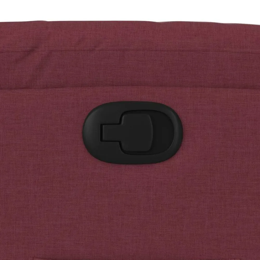 vidaXL Sillón reclinable elevable tela rojo tinto Rojo vino tinto Best