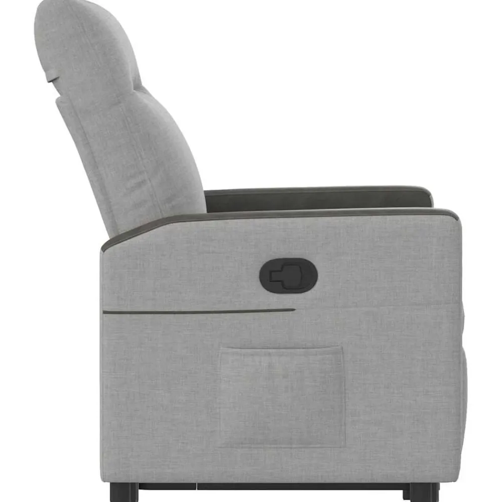 vidaXL Sillón reclinable elevable de tela Gris nube Hot