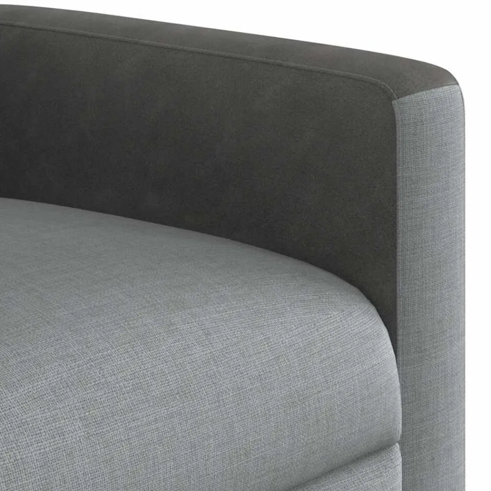 vidaXL Sillas-Sillón reclinable eléctrico tela
