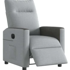 vidaXL Sillas-Sillón reclinable eléctrico tela