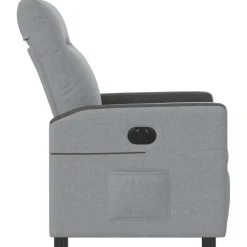 vidaXL Sillas-Sillón reclinable eléctrico tela