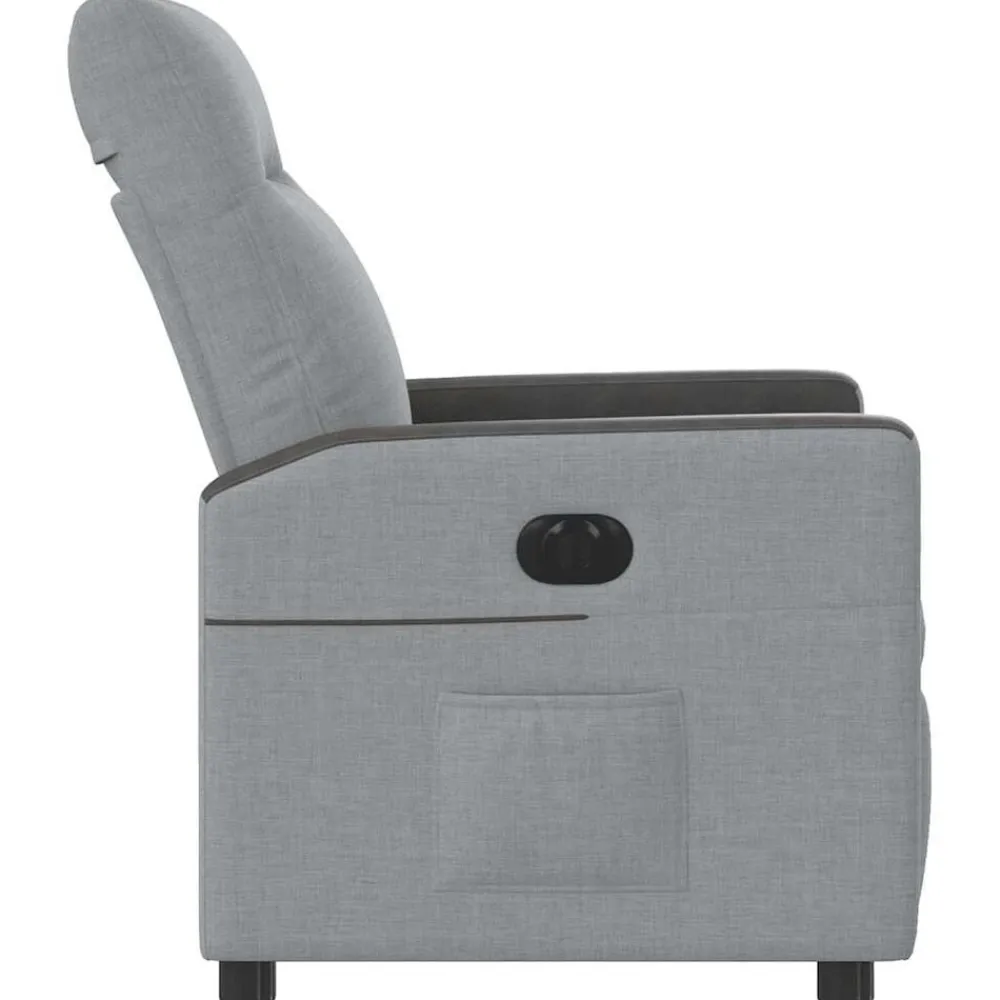 vidaXL Sillas-Sillón reclinable eléctrico tela