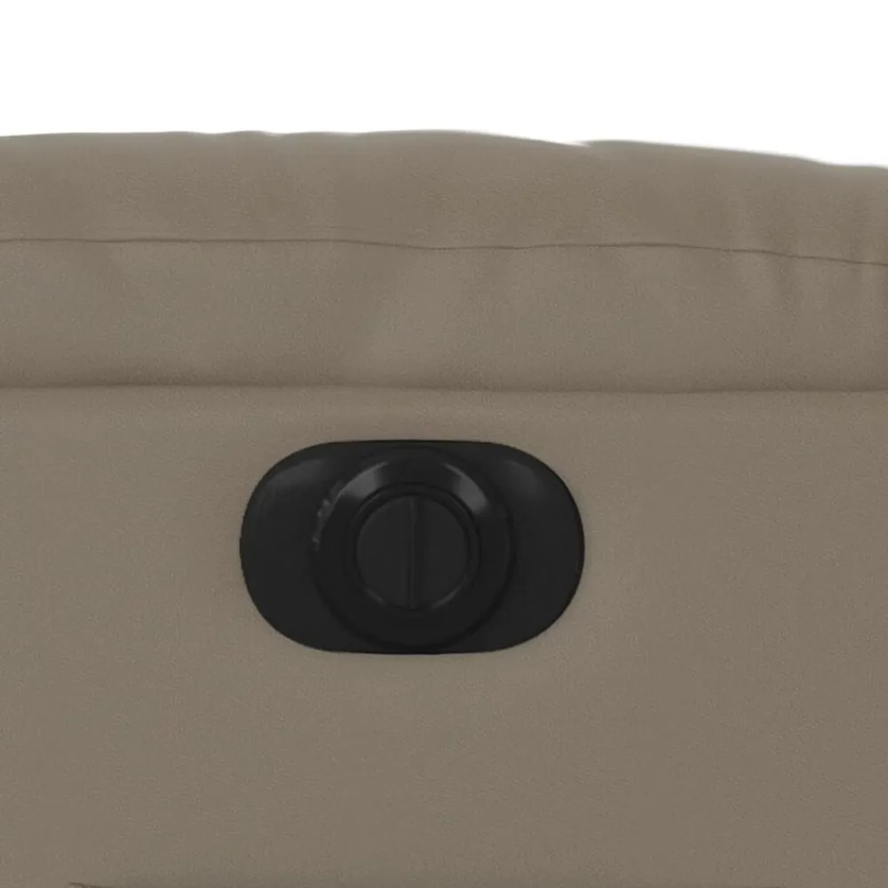 vidaXL Sillón reclinable eléctrico de cuero sintético color Capuchino Outlet