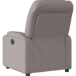 vidaXL Sillón reclinable eléctrico tela gris Taupé Clearance