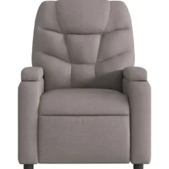 vidaXL Sillón reclinable eléctrico tela gris Taupé Clearance