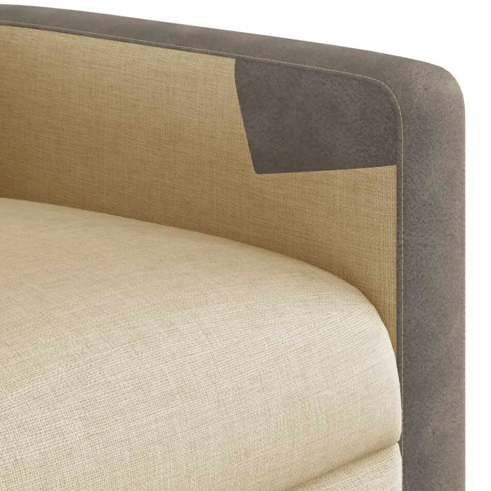 vidaXL Sillas-Sillón reclinable elevable de tela color