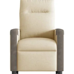 vidaXL Sillas-Sillón reclinable elevable de tela color