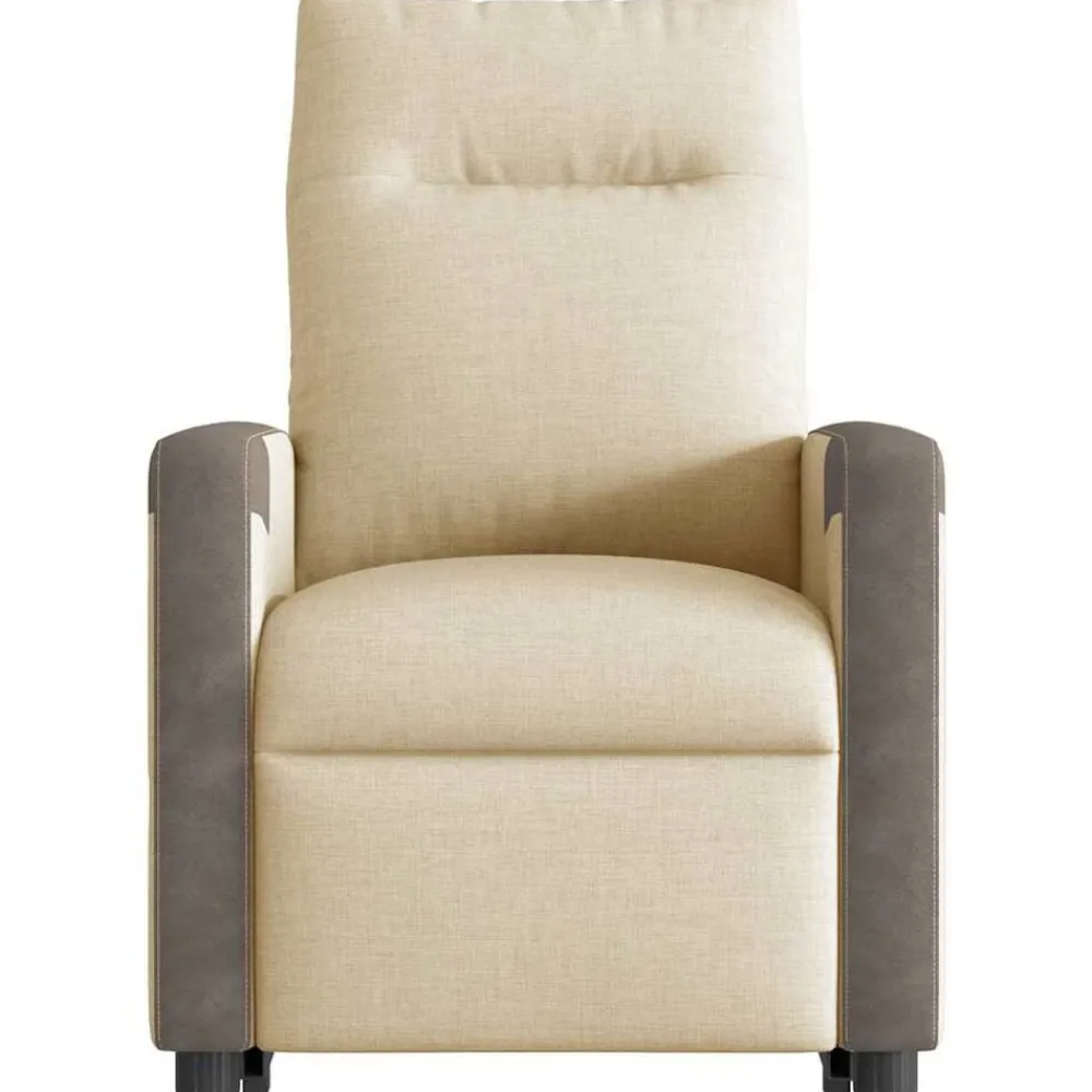 vidaXL Sillas-Sillón reclinable elevable de tela color