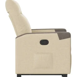 vidaXL Sillas-Sillón reclinable elevable de tela color