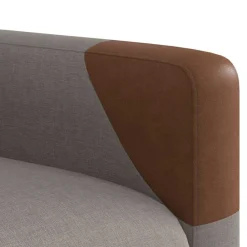vidaXL Sillas-Sillón reclinable eléctrico tela gris