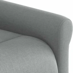 vidaXL Sillón reclinable eléctrico tela Gris claro New